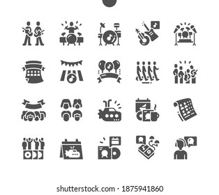 World Beatles Day 16 January. Festive of music. Calendar. January sixteenth. Holiday and celebrate. Yellow submarine. Vector Solid Icons. Simple Pictogram