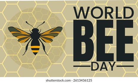 World Bee Day Awareness Design Template