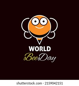 world Bee Day illustration vector. suitable for social media, banner , poster and flyer