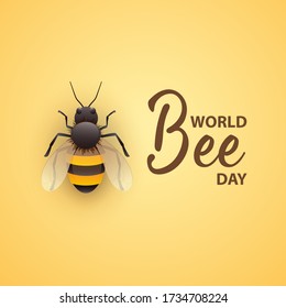 world bee day vector illustration