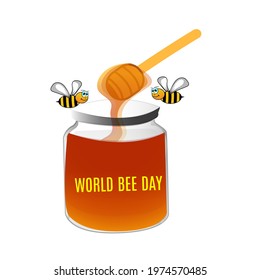 world bee day web banner design.illustration vector
