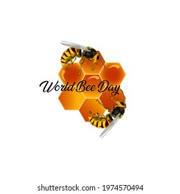 world bee day web banner design.illustration vector