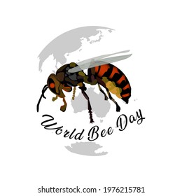 world bee day web banner design. illustration vector