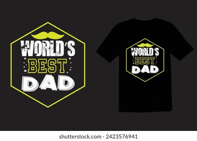  MUNDIAL MEJOR PAPÁ EN DISEÑO DE CAMISETAS , VECTOR , IMPRESIÓN.