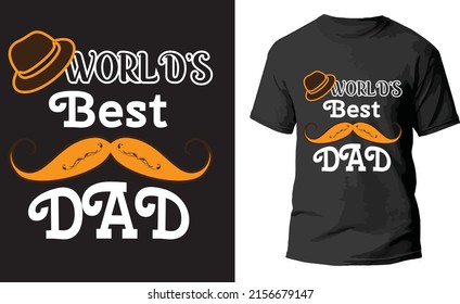 World Best Dad t-shirt Design