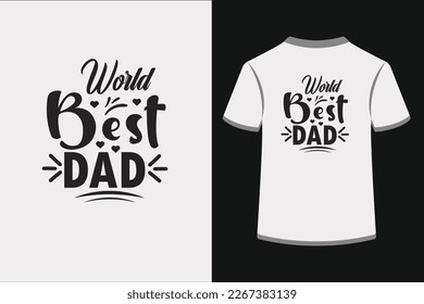 World Best Dad.This is an editable eps vector file.