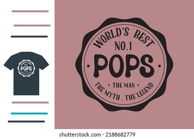 World best father t shirt design