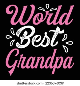 World best grandpa t shirt vector file svg