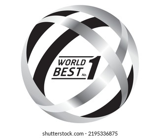 world best no. one concept logo  vector for template, idea.