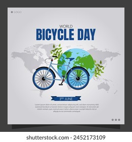 World Bicycle Day, celebrated on June 3rd, promotes the use of bicycles as a sustainable and environmentally friendly mode of transportation.