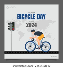 World Bicycle Day, celebrated on June 3rd, promotes the use of bicycles as a sustainable and environmentally friendly mode of transportation.