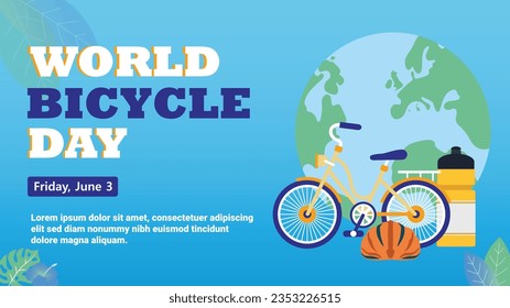 World bicycle day celebration ,earth, man