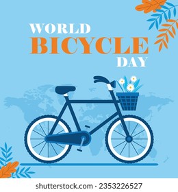 Celebración del Día Mundial de la Bicicleta, tierra, hombre