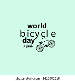 World Bicycle Day Celebration Vector Template Design Illustration