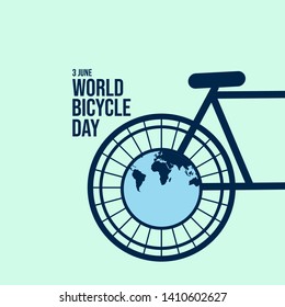 World Bicycle Day Celebration Vector Template Design Illustration