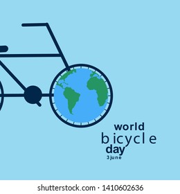 World Bicycle Day Celebration Vector Template Design Illustration