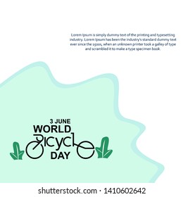 World Bicycle Day Celebration Vector Template Design Illustration