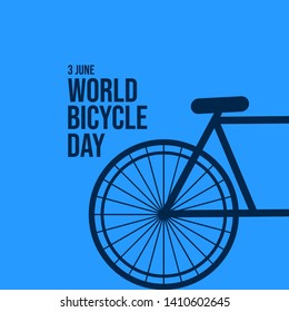 World Bicycle Day Celebration Vector Template Design Illustration