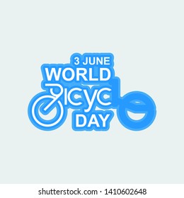 World Bicycle Day Celebration Vector Template Design Illustration