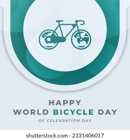 World Bicycle Day Celebration Vector Design Illustration for Background, Poster, Banner, Advertising, Greeting Card