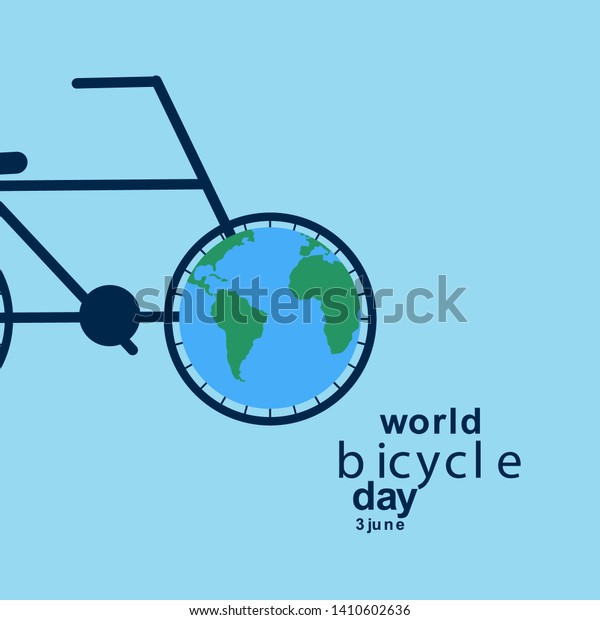 World Bicycle Day Celebration Vector\
Template Design\
Illustration