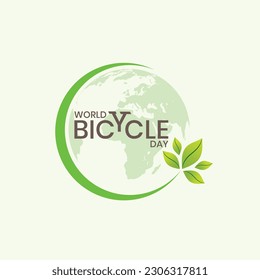 World Bicycle Day Concept. It is a health awareness concept celebrated on june 3