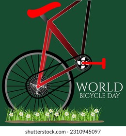 world bicycle day concept. illustration vector