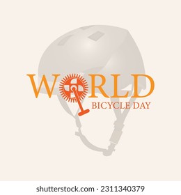 world bicycle day concept. illustration vector