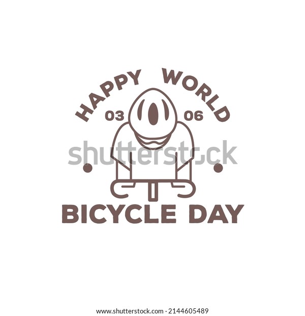 world bicycle\
day hand drawn line\
illustration