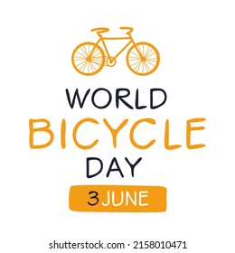 World Bicycle Day, held on 3 June.
