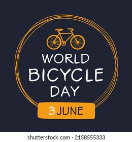 World Bicycle Day, held on 3 June.