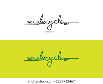 Vektorbild des Weltfahrradtages