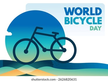 World Bicycle Day. June 3. – background, banner, card, poster – vector illustration
