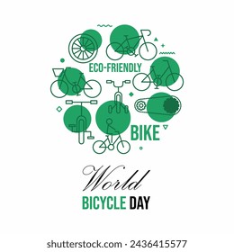 World bicycle day poster design