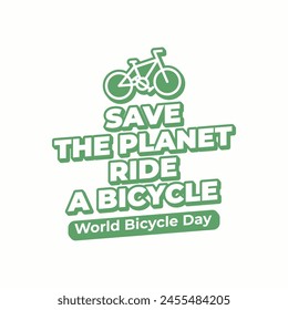 World bicycle day poster design