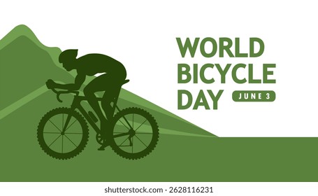world bicycle day vector design concept