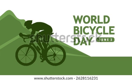 world bicycle day vector design concept