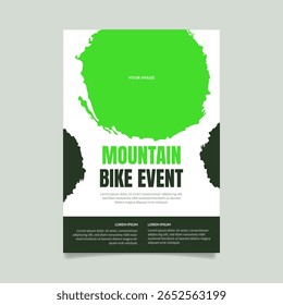 Día Mundial de la bicicleta Plantilla de cartel de Vertical con biker