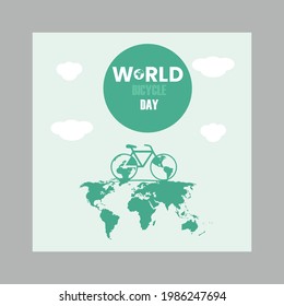 world bicycle day-post Instagram banner