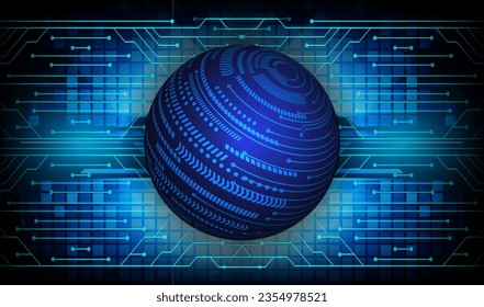 world binary circuit board future technology, blue hud cyber security 