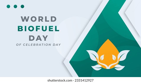 World Biofuel Day Celebration Vector Design Illustration for Background, Poster, Banner, Advertising, Greeting Card