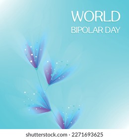 World Bipolar Day. Design suitable for greeting card poster and banner