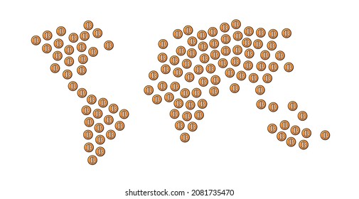 World bitcoin maps, holding bitcoin, btc links