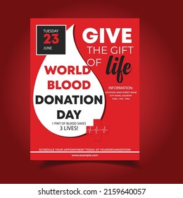 World Blood Donation Day Flyer