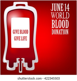 World blood donation day.vector