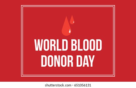 World blood donor day background 
