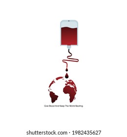 world blood donor day concept. illustration vector