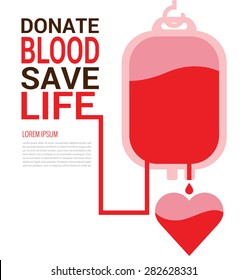 World Blood Donor Day Concept Poster Stock Vector (Royalty Free) 282628331