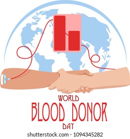 World Blood Donor Day. Vector Illustration