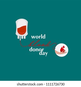 World Blood Donor Day Vector Template Design Illustration